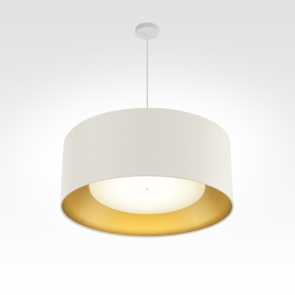 LED Pendelleuchte - Lampenschirm innen gold | ø 50 cm